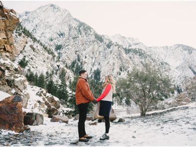 Love and snowflakes in the air | Winter Engagement